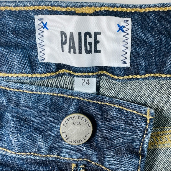 Paige: Margot high-rise denim shorts - Picture 5 of 6